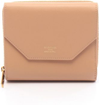 Balenciaga Beige Leather Wallet (Tri-Fold) (Pre-Owned)