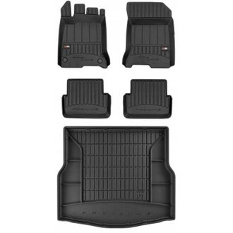 OEM Juego De Alfombrillas De Goma 3d Para Renault Laguna 3 Hb 2007-2015 Bw