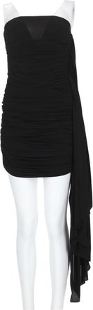 Alexander Wang Asymmetrical Draped Mini Dress With Ruched Detailing