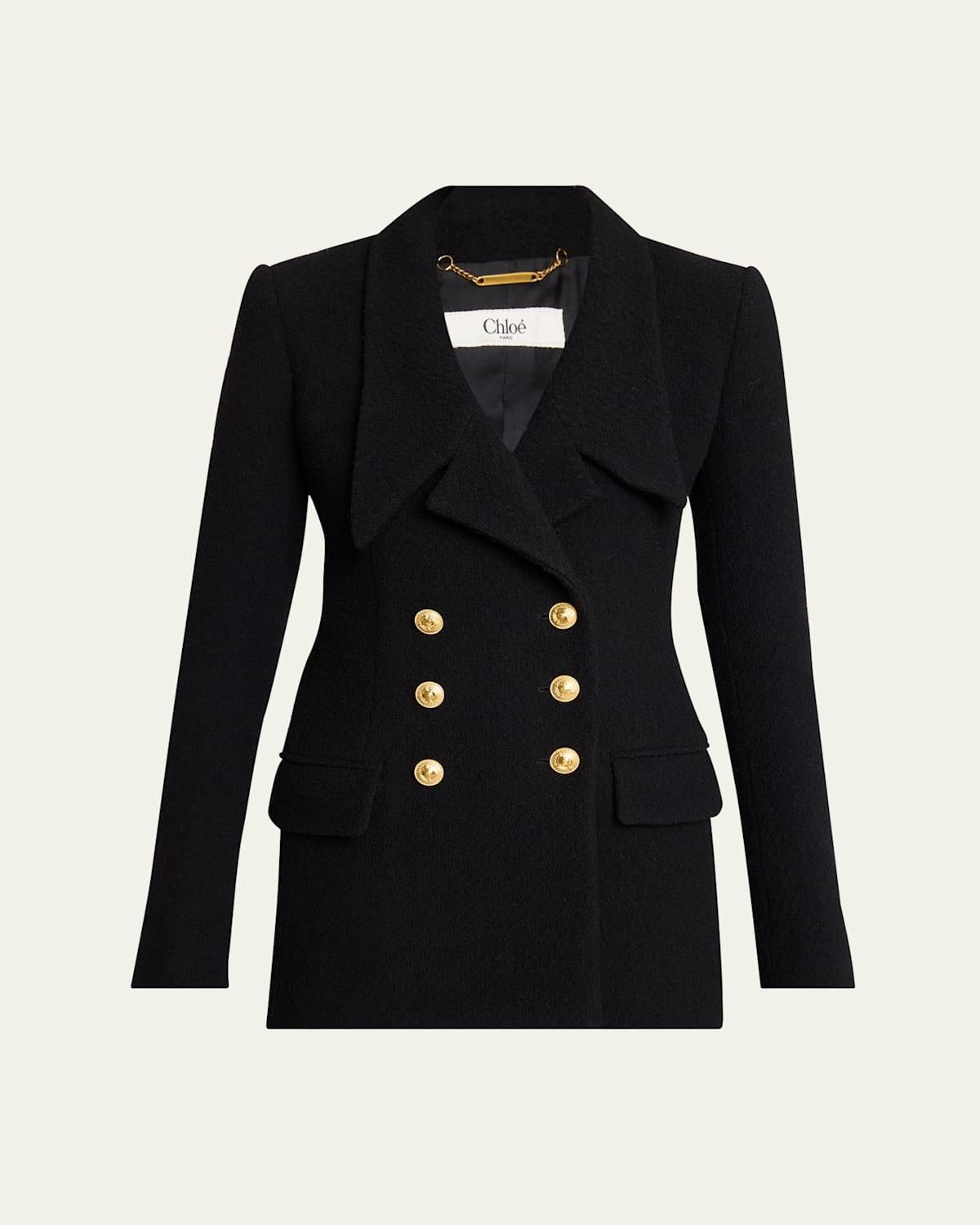 Chloé checked single-breasted blazer - women - Wool/Silk