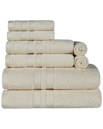 Superior Cotton Highly Absorbent Solid Assorted 8Pc Quick-Drying Towel Set