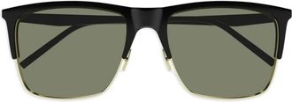 Saint Laurent Eyewear Occhiali da sole squadrati - Nero
