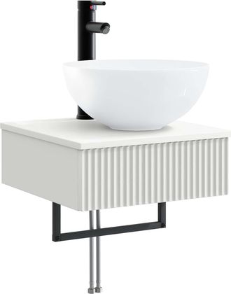 vidaXL Lavabo De Lavado Montado En La Pared Blanco 40 X 41 X 40,5 Cm Vidaxl