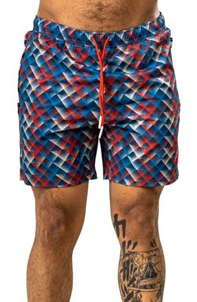 Maceoo Marthyr Swim Trunks in Red at Nordstrom, Size 4