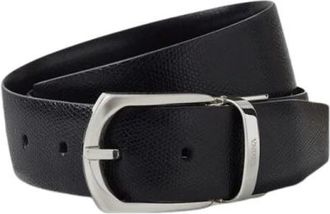 Ermenegildo Zegna Omkeerbare leren riem - Heren - Riemen - Zwart - 120 CM - Leer - Accessoires