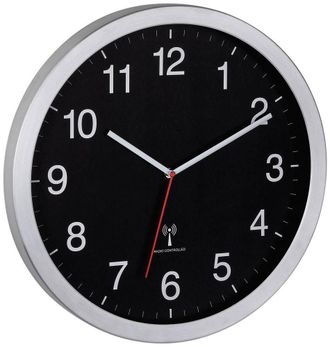 TFA Tfa Dostmann 60.3545.01 Reloj De Pared Radio Control Negro