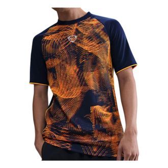 Nike Academy+ Dri-Fit Short-Sleeve Soccer Top Laser Orange Blue Void HV1825-494