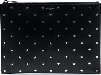 Saint Laurent Pre-owned Saint Laurent Leather Star Clutch GBL397294A.0419