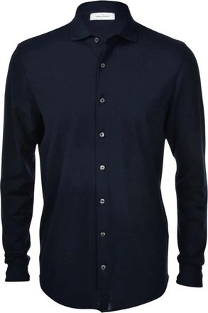 Gran Sasso Shirts - Heren - Casual Overhemden - Blauw - 3XL - Katoen - Overhemden