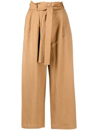 Pinko Broek met ceintuur - Bruin