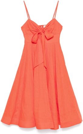 Zimmermann Crush Dress - Womens - Linen/Flax/Cotton