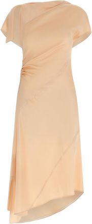 Victoria Beckham Pink Asymmetric Twist Dress