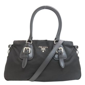 Prada Black Nylon Tote Bag (Pre-Owned)