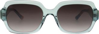 Florence By Mills 55mm Rectangular Sunglasses in Sea Green at Nordstrom