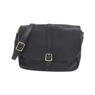 Saint Laurent Pre-owned Leren Schoudertas - Dames - Vintage Schoudertas - Zwart - ONE Size - Leer - Vintage