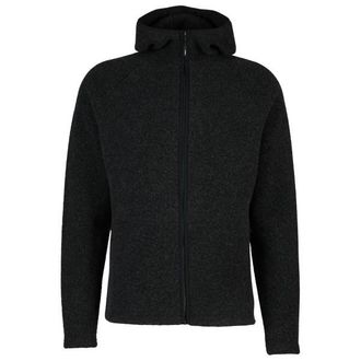 Stoic MerinoPile RissnaSt. II Zip Hoody Merinohoodie f&uuml;r Herren | schwarz