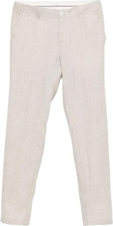 HUGO BOSS C-Genius-262 - Heren - Slim Fit Broeken - Beige - L - Linnen - Broeken