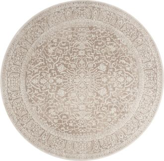 Safavieh Alfombra poli&eacute;ster beige/crema 91 x 91 cm