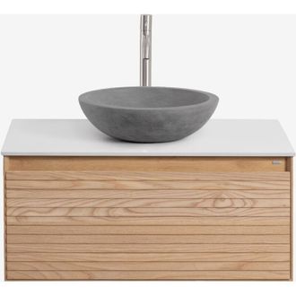Sklum Sklum - Set di mobili da bagno in legno di frassino Tedrik