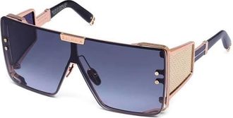 Balmain WONDER BOY Grey Gradient Shield Unisex Sunglasses BPS-102N RGD-BLK 146