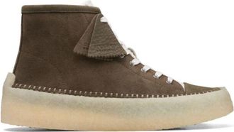 Clarks Originals Caravan Mid Army Schoenen - Heren - Sneakers - Groen - 42 EU - Leer - Schoenen