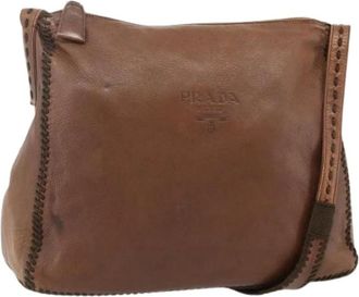 Prada Pre-owned Shoulder Bags, female, Brown, Size: ONE SIZE Pre-owned Vintage Shoulder Bag