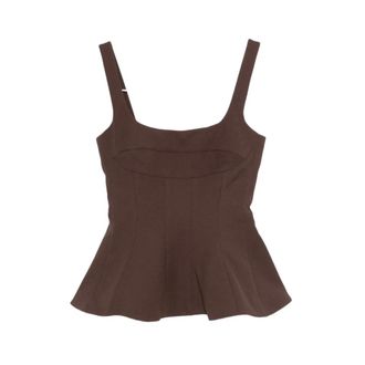 Stine Goya Sleeveless Tops, female, Brown, Size: M Sgt168 2330 Top