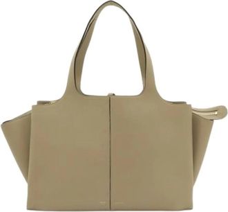 Celine Pre-owned Vintage Tote Bag - Dames - Vintage Shopper - Beige - ONE Size - Leer - Vintage