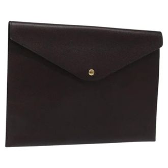 Louis Vuitton Pre-owned Taiga Leather Clutch Bag - - Pre-owned - Donna - Marrone - ONE SIZE