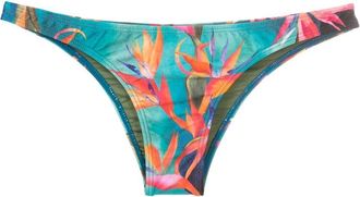 Lygia & Nanny Poipu-printed bikini bottoms - women - Polyamide/Spandex/Elastane - 38 - Blue