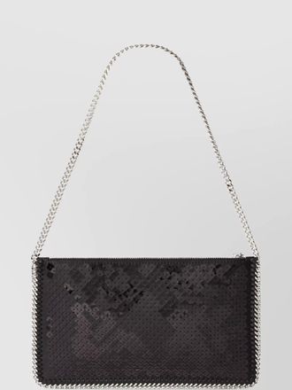 Stella McCartney falabella mini sequin-embellished clutch bag