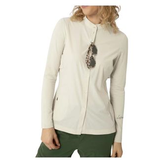 LaMunt Shirts, female, Beige, Size: XL Ulli Long Sleeve Shirt