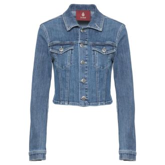 Dondup Giacca in cotone stretch - - Jackets - Donna - Blu - L