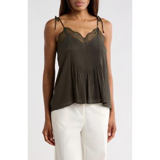Ciebon Syvan Lace Trim Tank in Green at Nordstrom Rack, Size X-Small