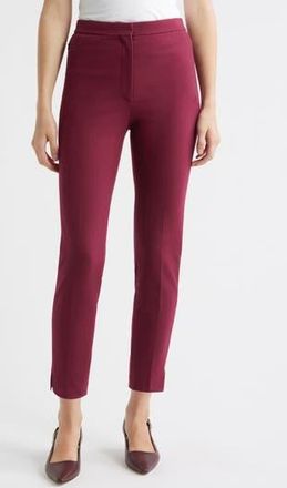 Theory High Waist Tapered Pants in Berry at Nordstrom Rack, Size 0