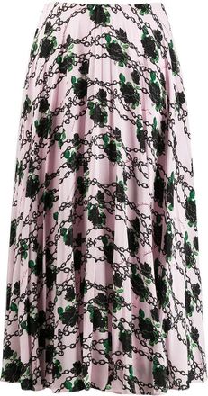 Valentino Garavani X Undercover Silk Pleated Skirt