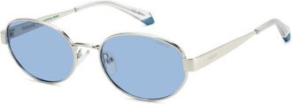 Polaroid PLD 6254/S/X Polarized 010/C3 Womens Sunglasses Silver Size 55