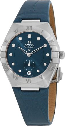 Omega Constellation Automatic Chronometer Diamond Blue Dial Ladies Watch 131.13.34.20.53.001