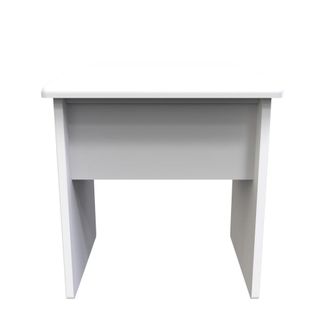 Welcome Furniture Helsinki Ready Assembled Dressing Table Stool - White Matt - Welcome Furniture | TJ Hughes