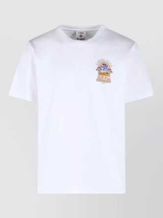 Casablanca egyptian arch cotton t shirt crewneck