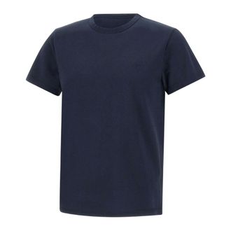 Sun 68 Piquet Cold Dye T-Shirt - Heren - Tops - Blauw - Maat: 2XL Katoen