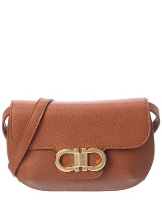 Ferragamo Double Gancini Mini Leather Crossbody