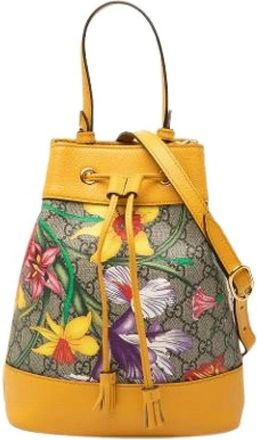 Gucci Bolso Pre-owned tipo cubo - Pre-owned - Mujer - Amarillo - ONE SIZE
