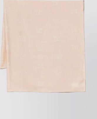 Max Mara monogram pattern lightweight rectangular scarf