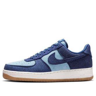 Nike Air Force 1 07 LV8 Navy Worn Blue Denim IR0951-400