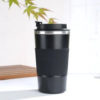 OEM Serie De Tazas Termo De Acero Inoxidable - Taza De Caf&eacute; Aislada - Negra - 510