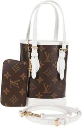 Louis Vuitton Tweedehands Canvas Louis Vuitton tassen - Dames - Vintage Shopper - Bruin - ONE Size - Vintage