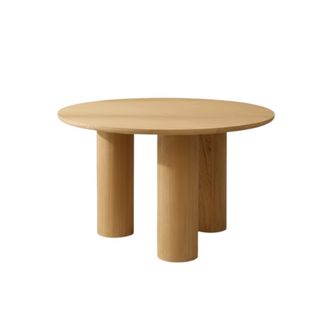 Wabi Home Mesa de comedor de madera maciza &oslash;130cm