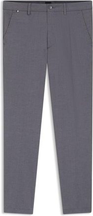 BOSS Slim-fit trousers in stretch-cotton dobby