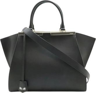 Fendi Pre-owned 3Jours Handbag - Dames - Vintage Handtas - Zwart - ONE Size - Leer - Vintage